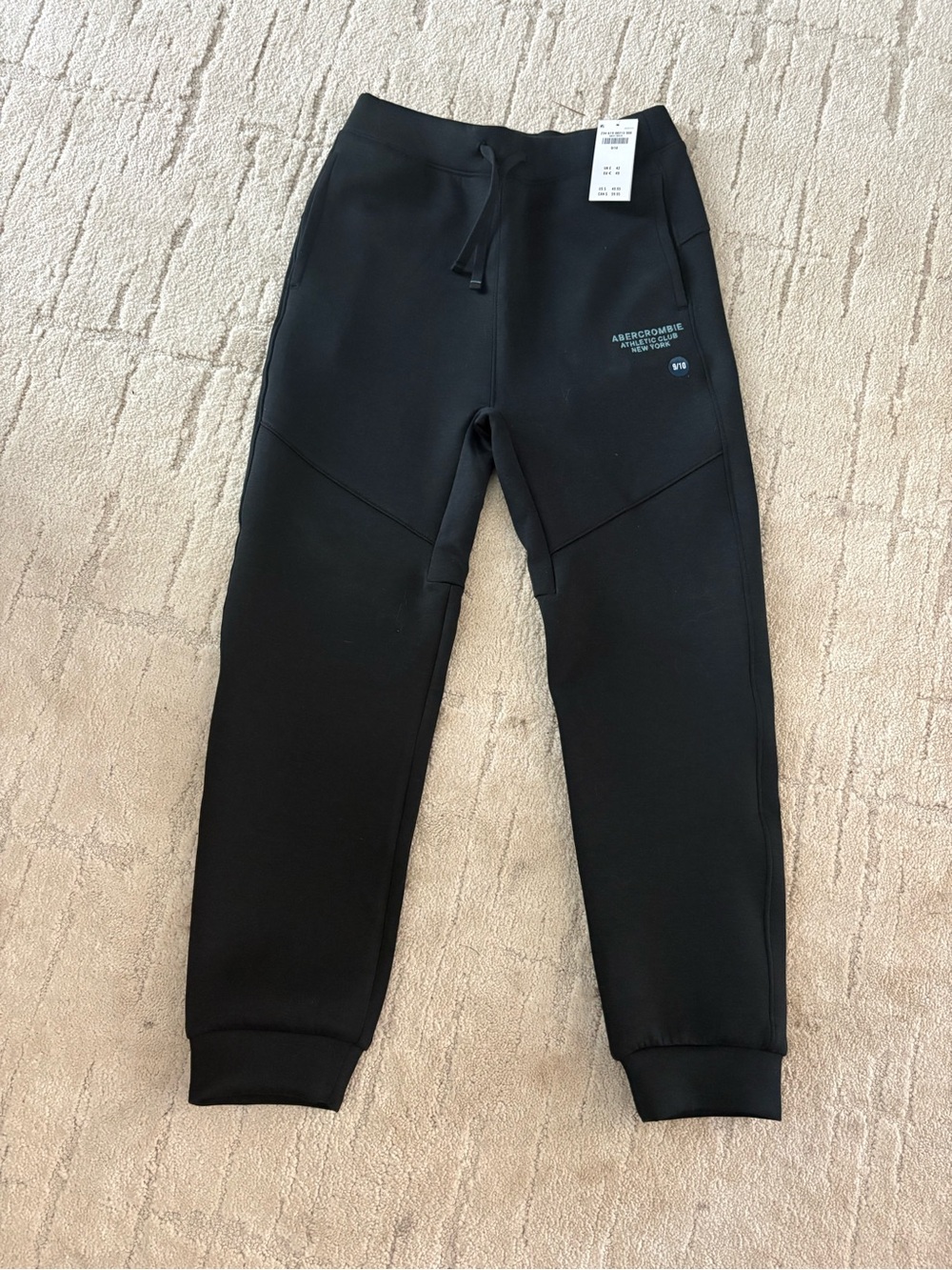 NWT Abercrombie Kids ypb Black Jogger Sweatpants